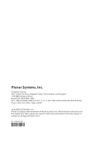 Preview for 22 page of Leyard PLANAR PXN2480MW User Manual