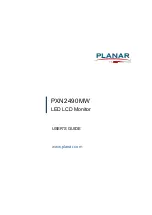 Leyard Planar PXN2490MW User Manual предпросмотр