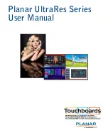 Предварительный просмотр 1 страницы Leyard Tocuhboards Planar UltraRes Series User Manual