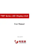 Предварительный просмотр 1 страницы Leyard TWF Series User Manual