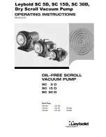 Предварительный просмотр 1 страницы Leybold vacuum SC 15 D Operating Instructions Manual