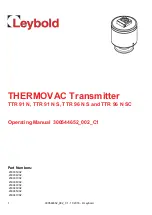 Preview for 1 page of LEYBOLD 230035V02 Operating Manual