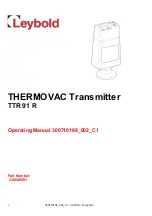 LEYBOLD THERMOVAC TTR 91 R Operating Manual preview