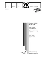 Предварительный просмотр 1 страницы LEYBOLD TURBOTRONIK NT 151/361 Operating Instructions Manual