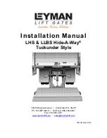 Leyman Hide-A-Way LHS2500 Installation Manual preview