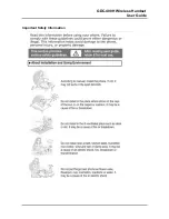 Предварительный просмотр 5 страницы LG-Ericsson GDC-400H User Manual