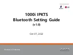 LG-Ericsson IPECS 1000i Series Settings Manual preview