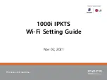 LG-Ericsson iPECS 1040i Settings Manual preview