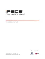 LG-Ericsson iPECS ES-2024G Installation Manual предпросмотр