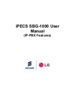 LG-Ericsson iPECS SBG-1000 User Manual preview