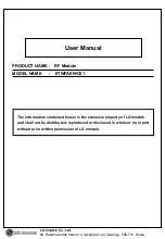 Preview for 1 page of LG Innotek ETWFAEWC01 User Manual