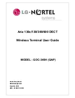 LG-Nortel Aria 130 User Manual preview