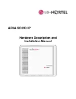 LG-Nortel ARIA SOHO IP Hardware Description And Installation Manual preview