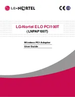 LG-Nortel ELO PCI100T User Manual preview