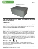 LG OUTDOOR Marseille Storage Box Manual предпросмотр