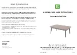 LG OUTDOOR Sarasota Coffee Table Assembly And Care Instructions предпросмотр