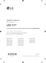 LG SIGNATURE 49SM8000PSA Owner'S Manual preview