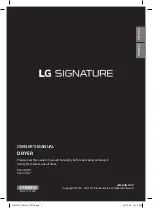 Preview for 1 page of LG SIGNATURE DleX9500 Series Owner'S Manual