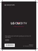 Preview for 9 page of LG SIGNATURE OLED65G6P Easy Setup Manual