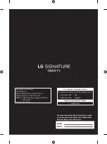 Preview for 20 page of LG SIGNATURE OLED65W7P Safety And Reference