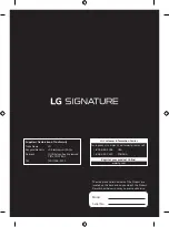 Preview for 20 page of LG SIGNATURE OLED65W9PUA Safety And Reference