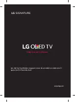 Preview for 17 page of LG SIGNATURE OLED77G6V Manual