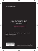 LG SIGNATURE OLED77ZX Series Safety And Reference preview