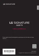 Предварительный просмотр 1 страницы LG SIGNATURE OLED88Z19LA Manual