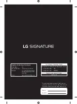 Preview for 20 page of LG SIGNATURE OLED88ZXPUA Safety And Reference