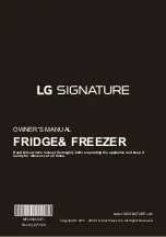 LG SIGNATURE SIGNATURE GF-X9052GR Owner'S Manual preview