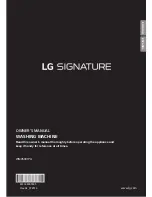 LG SIGNATURE WM9500H*A Owner'S Manual предпросмотр