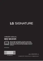 LG SIGNATURE WTS02TLWH Owner'S Manual preview