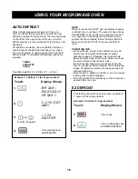 Preview for 16 page of LG 124-213-04 - Remote Control For Tv Owner'S Manual & Cooking Manual