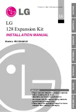 Preview for 1 page of LG 128 Expansion Kit Installation Manual