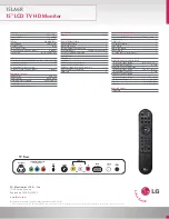 Preview for 2 page of LG 15LA6R Specifications
