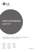 Preview for 1 page of LG 15LU766A.AEK Installation Manual