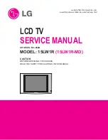 Предварительный просмотр 1 страницы LG 15LW1R Service Manual