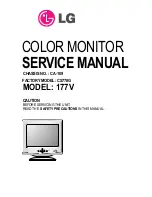 LG 177V Service Manual preview