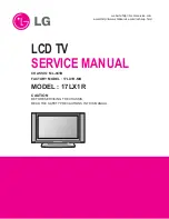 LG 17LX1R Service Manual preview