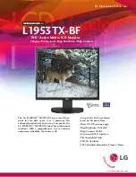 LG 1953TX-BF Specifications предпросмотр