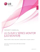 Предварительный просмотр 1 страницы LG 19CNV42K Cloud V Series Owner'S Manual