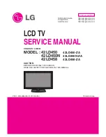 Предварительный просмотр 1 страницы LG 19LE3300 Service Manual