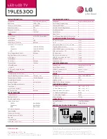 Предварительный просмотр 2 страницы LG 19LE5300 Brochure