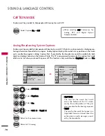 Preview for 74 page of LG 19LF10 - 19 Inch 720p LCD HDTV Owner'S Manual