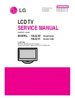 Предварительный просмотр 1 страницы LG 19LG30 Series Service Manual