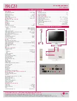 Preview for 2 page of LG 19LG31 Series Specification Sheet