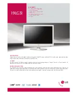 Предварительный просмотр 1 страницы LG 19LG31 Series Technical Specifications