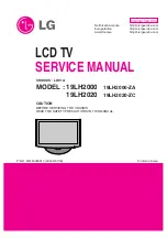 LG 19LH2000 Service Manual предпросмотр