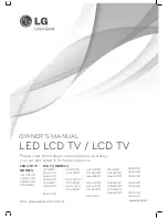 Предварительный просмотр 3 страницы LG 19LH20R User'S Manual & Specification