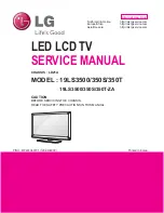 Предварительный просмотр 1 страницы LG 19LS3500 Service Manual